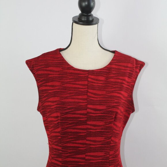 Gibby Skye Red Cocktail Dress - Size 14 - Picture 4 of 10